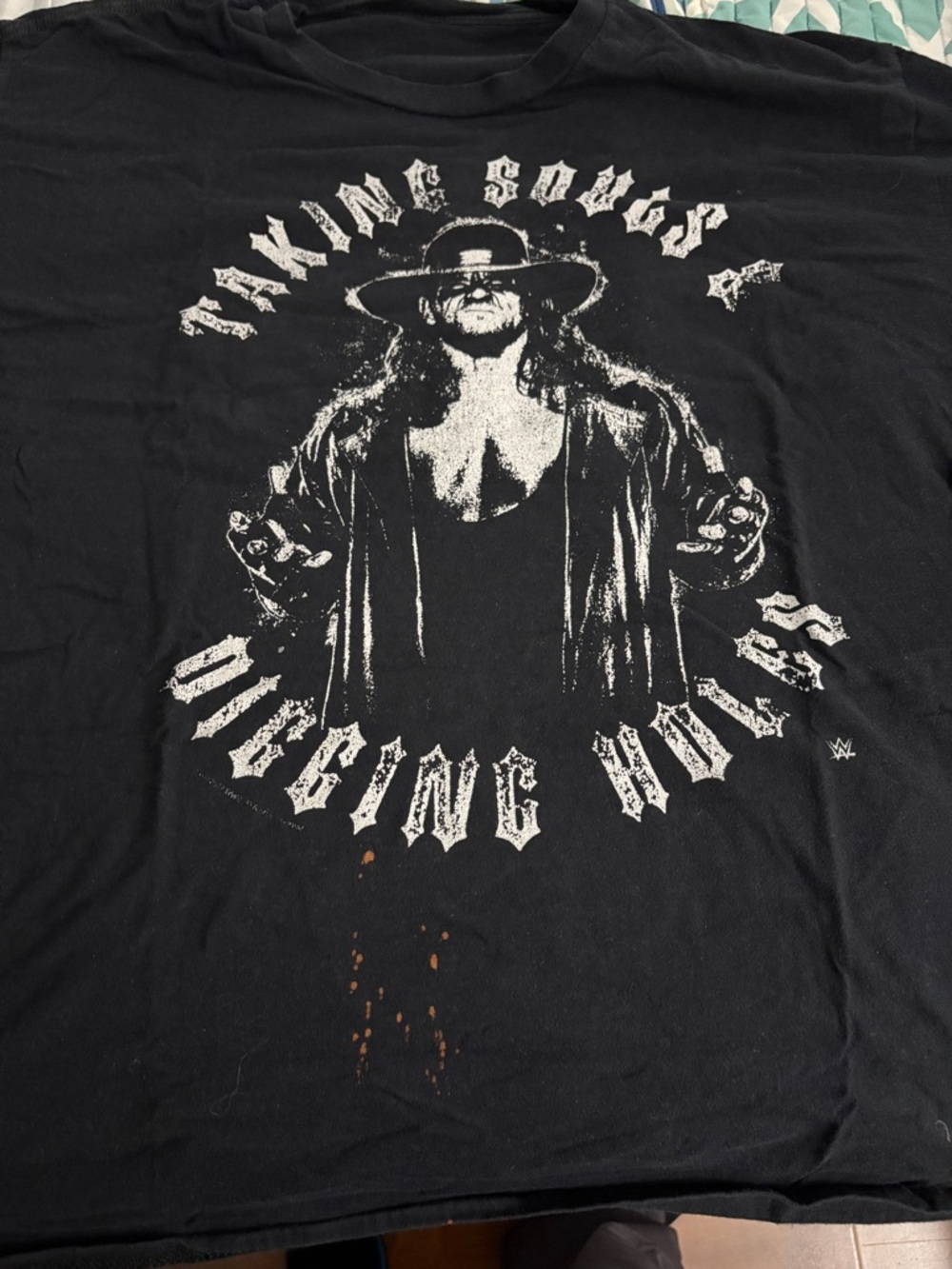 Black WWE Undertaker Graphic Men’s T-Shirt